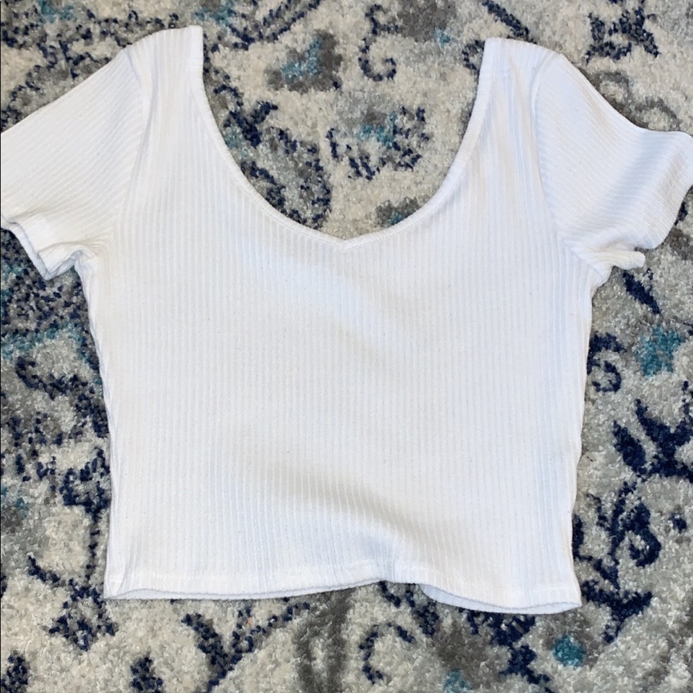 White crop top